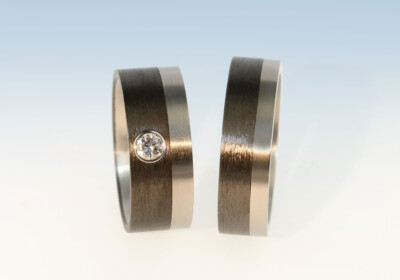 Ringe carbon titat diamant