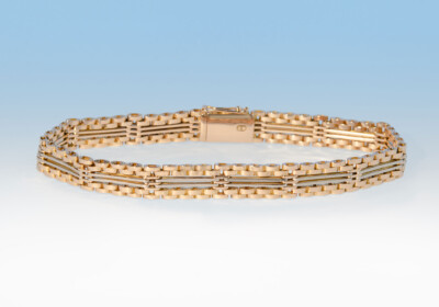 Bracelet brick rotgold