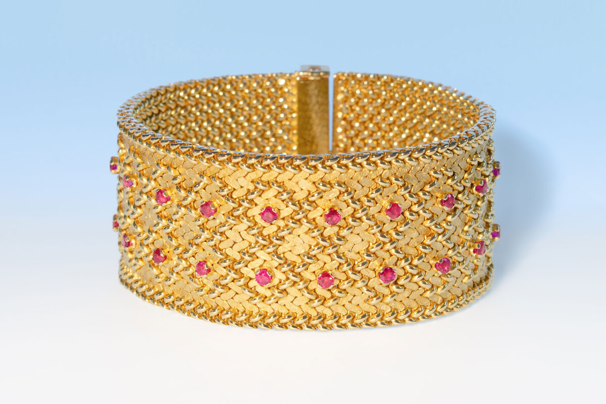 Armband 50 er gg rubine