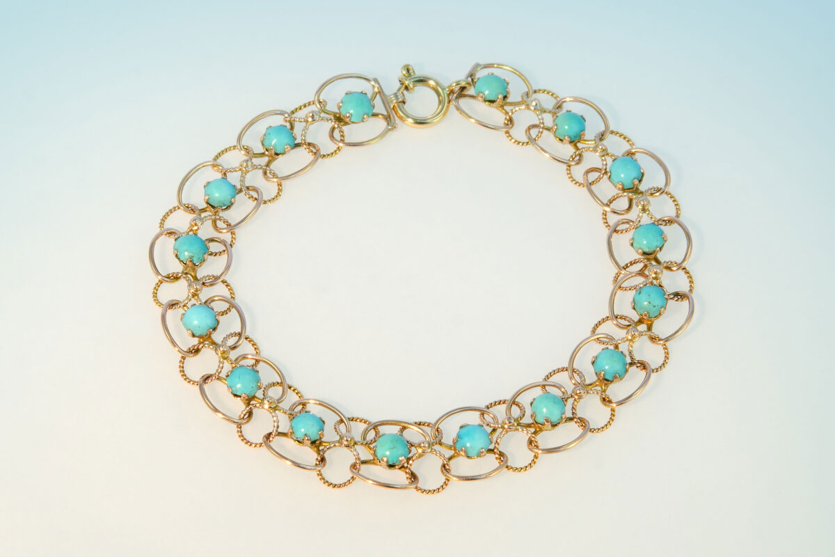 Armband tuerkis gold