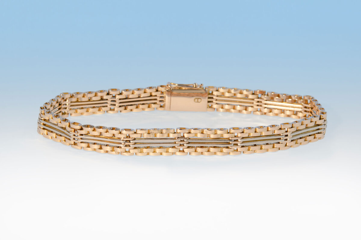 Bracelet brick rotgold