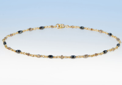 Armband rg diamant schwarz braun