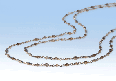 Kette diam braun wg 90 cm