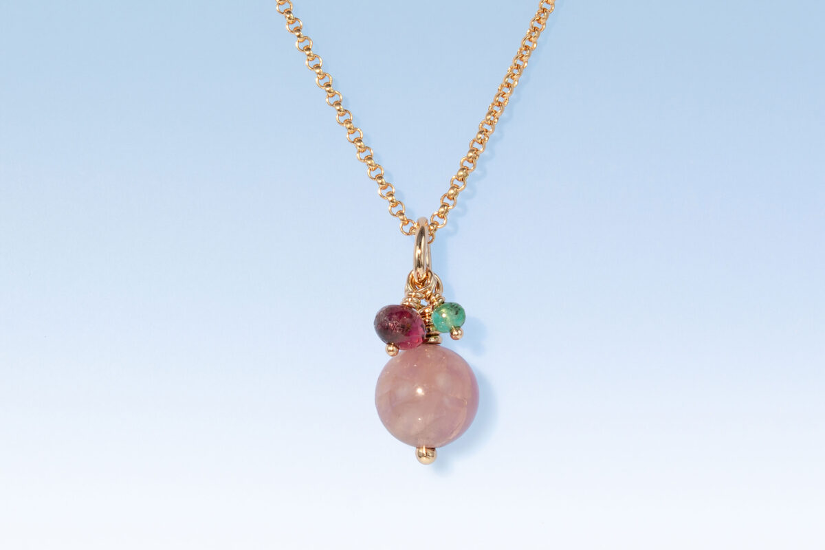 Anhaenger spinell smaragd turmalin rg