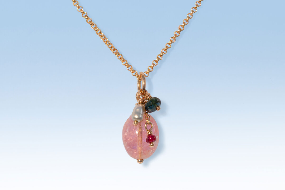 Anhaenger turmalin rosa rubin rg