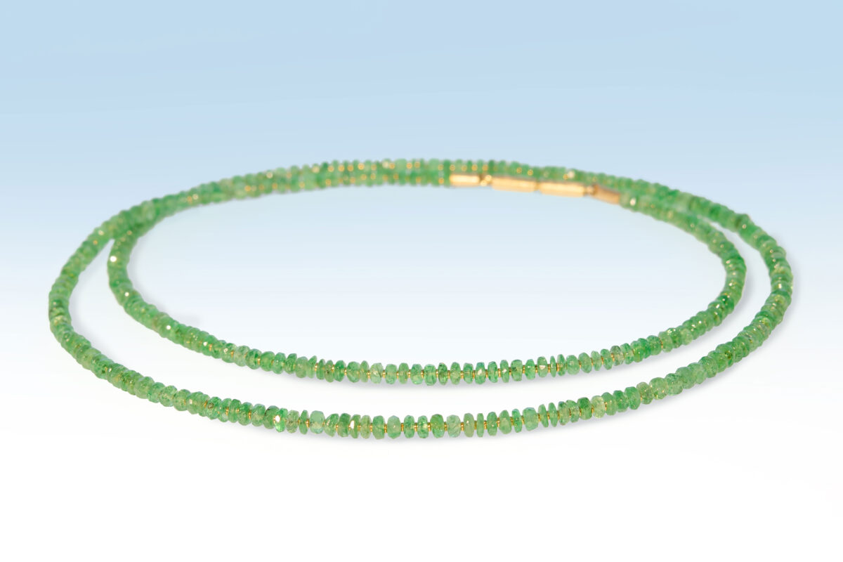 Collier tsavorit oesen gg