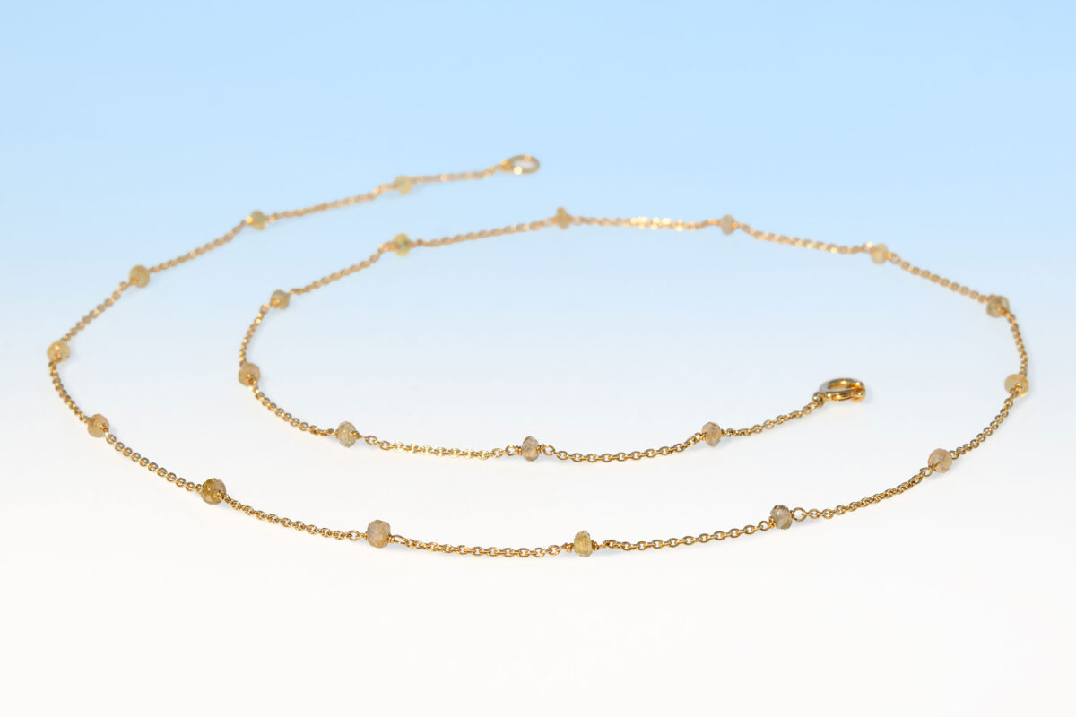 Kette anker gg saphir gelb