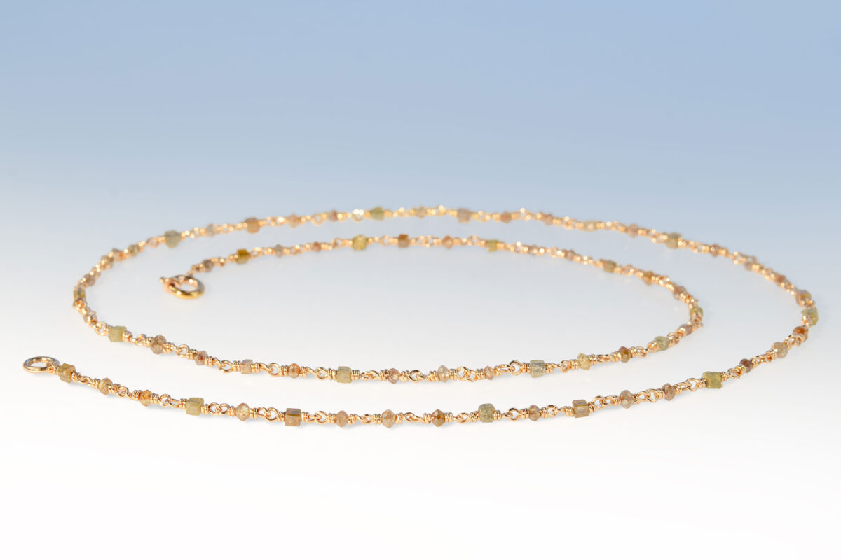 Kette diamant rg div schliffe