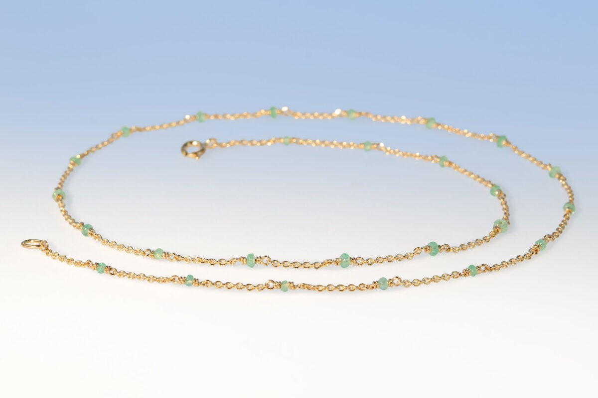 Kette gg smaragd hell