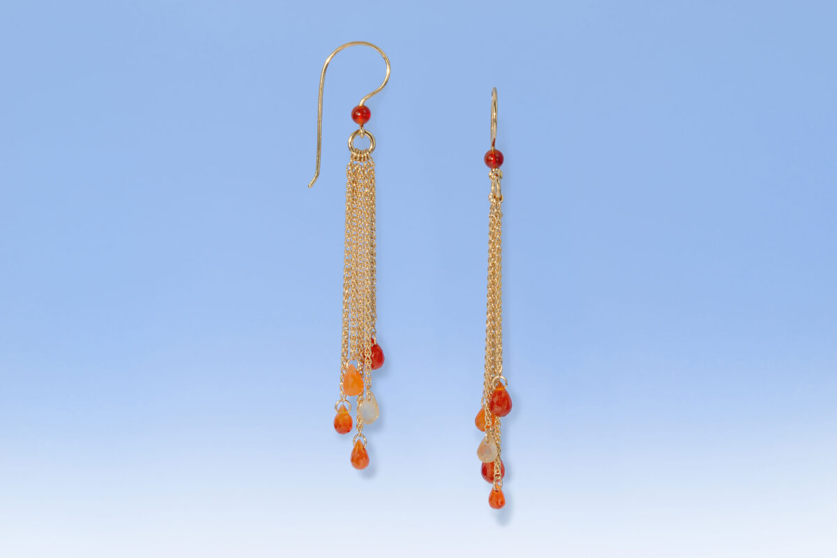 Ohrhaenger gg tropfen karneol