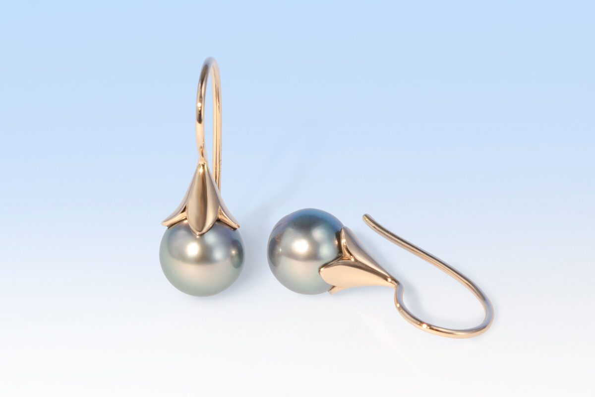 Ohrhaenger tahiti rotgold