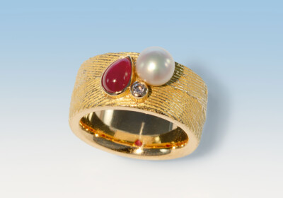 Ring ossa sepia guss