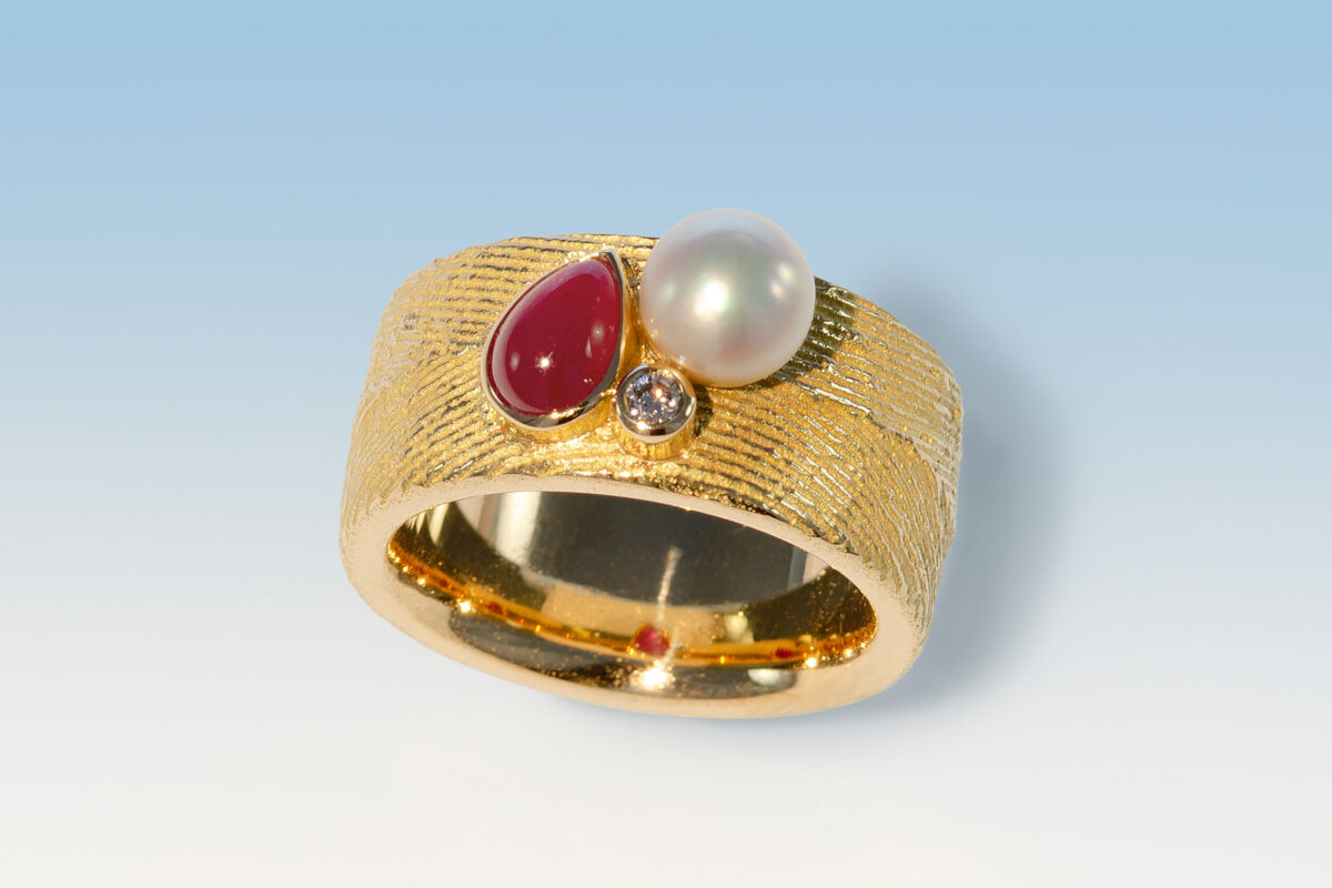 Ring ossa sepia guss