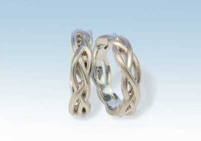 Ringe durchbrochen platin