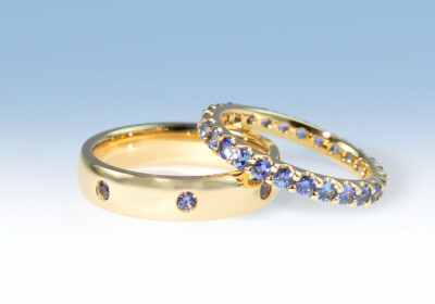 Ringe saphir gelbgold