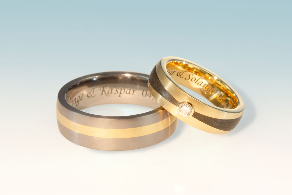 Ringe gg tantal carbon brill