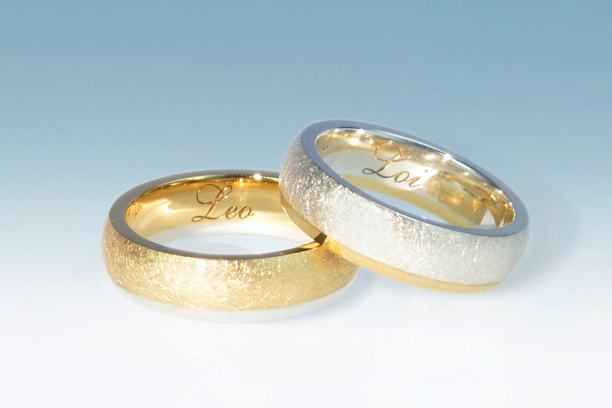 Ringe silber gg streifen